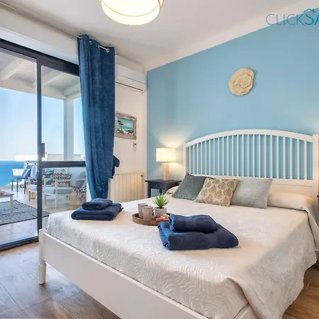 Nereidi Sul Mare Attico Con Incredibile Vista E Verande Per 8 Persone *
