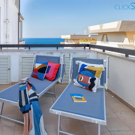 Nereidi Sul Mare Attico Con Incredibile Vista E Verande Per 8 Persone *